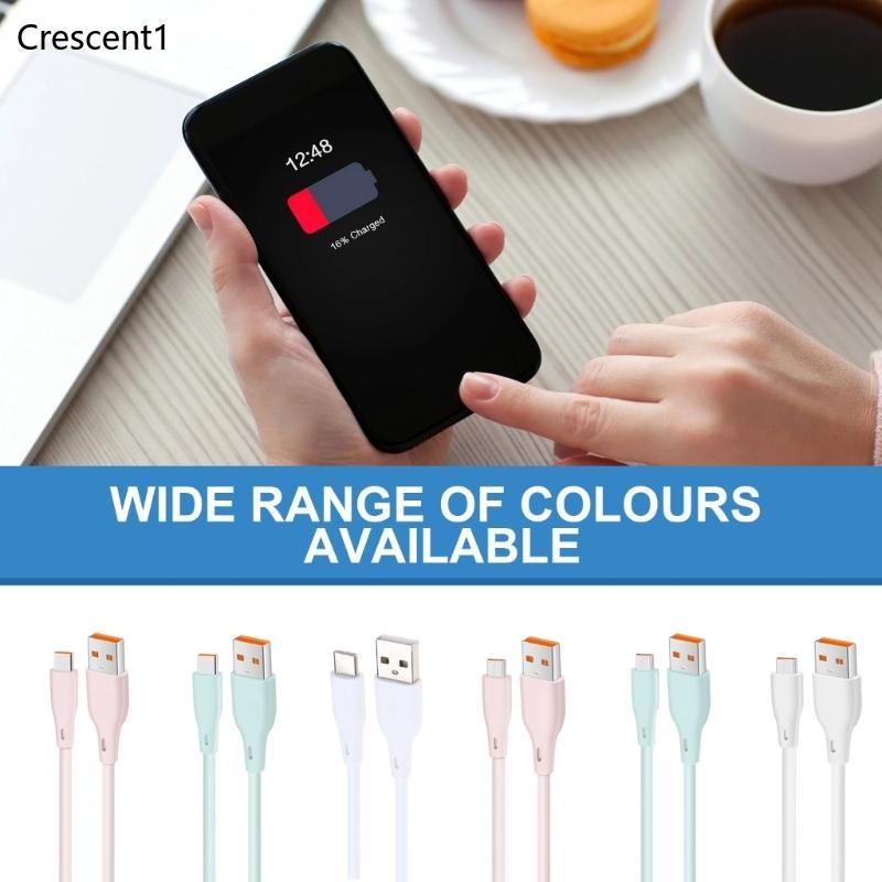 Crescent1 120W Super Speed Charging Fio Para Tablets Telefone USB 5Pin Type C