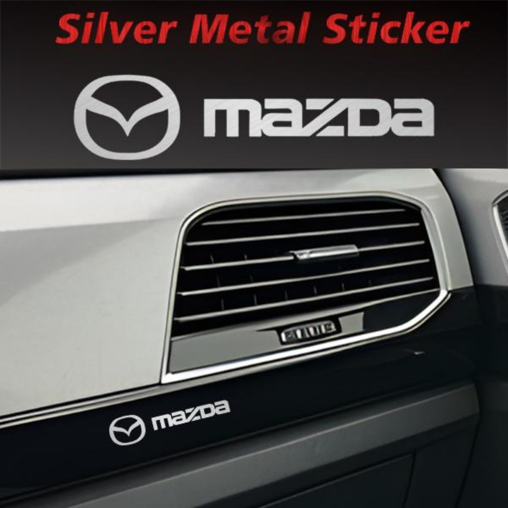 Kit 10 Peças Autocolante Adesivo Logotipo Emblema de Metal Personalização For Mazda 2 3 6 CX3 CX5 CX30