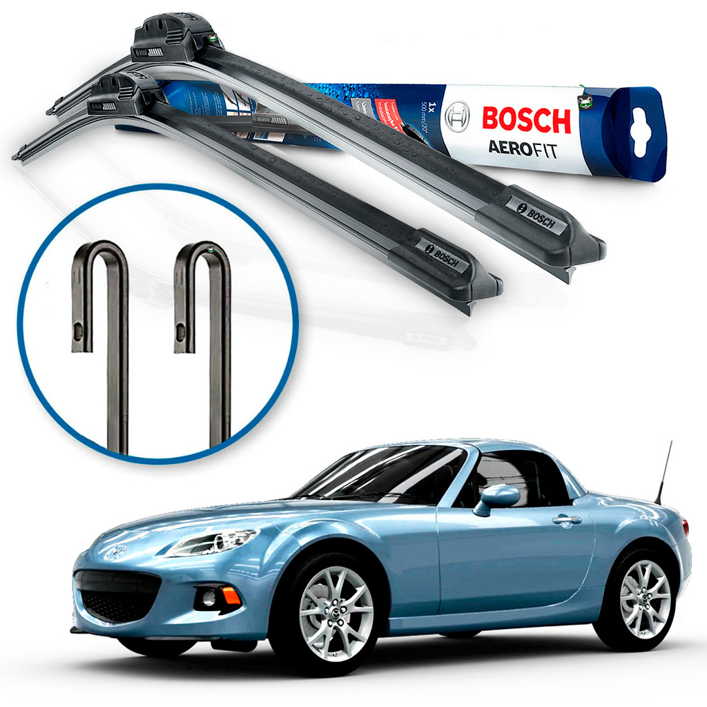 Par Palheta Limpador Parabrisa Bosch Mazda MX-5 Miata 1993 1994 1995 1996 1997