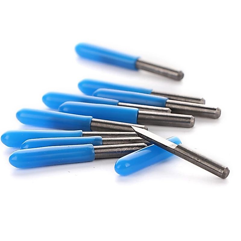 8 Pçs Fresa Cnc 20° 30° 40° 60° Gravura Bits Router -