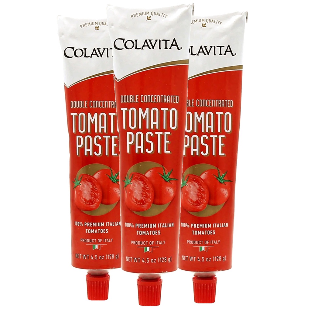 Pasta de Tomate Duplo COLAVITA Tubo 128g (3 Tubos)