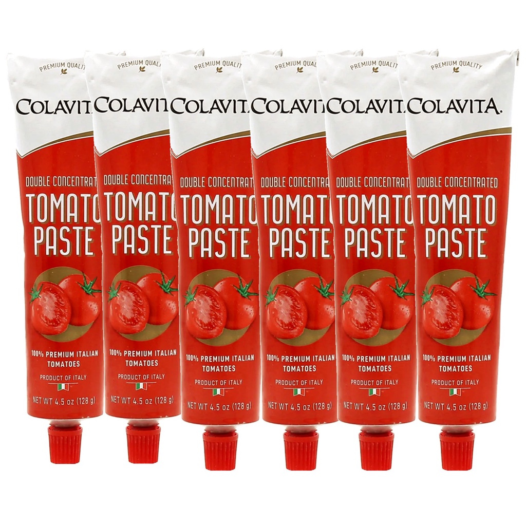 Pasta de Tomate Duplo COLAVITA Tubo 128g (6 Tubos)