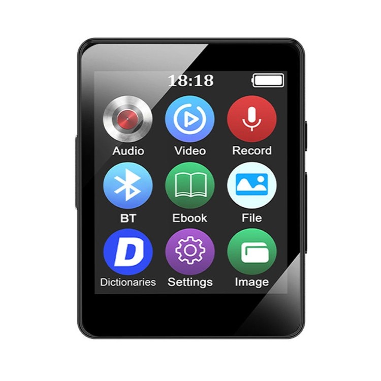 Nova Chegada MP3 Leitor De Música Bluetooth 5.0 Ebook Gravador MP4 Walkman Sem Cartão De Memória/8GB/16GB/32GB/64GB/128G