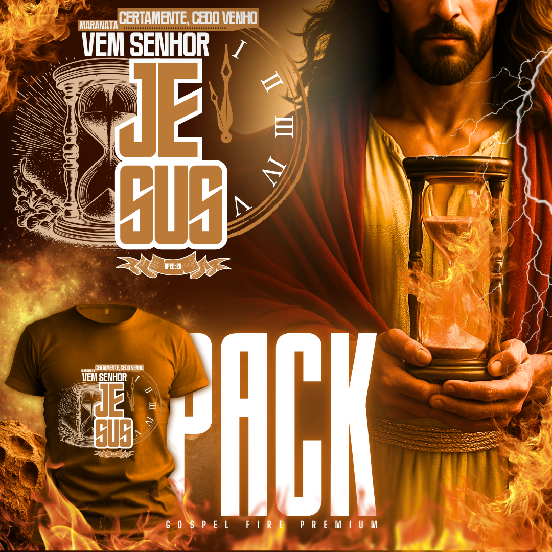 PACOTE DE ARTES EDITÁVEIS GOSPEL PREMIUM