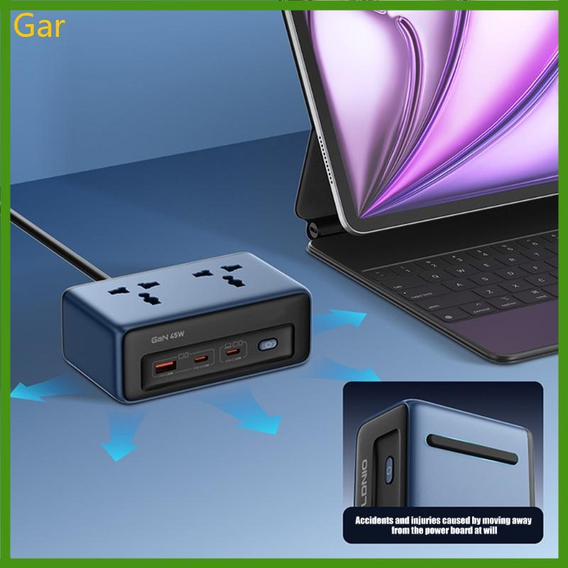 Gar Tomada Energia PD45W USB C Carregamento Rápido Para Portátil E Tablet 2AC Tomadas 3 2500W Capacidade À