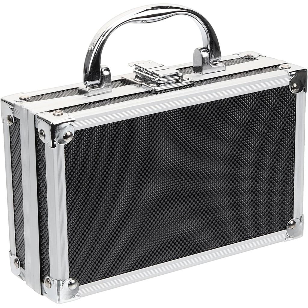 DOITOOL Aluminum Alloy Toolbox Portable Storage Box Organizer with Large Capacity and Reinforced Handle for Tools a