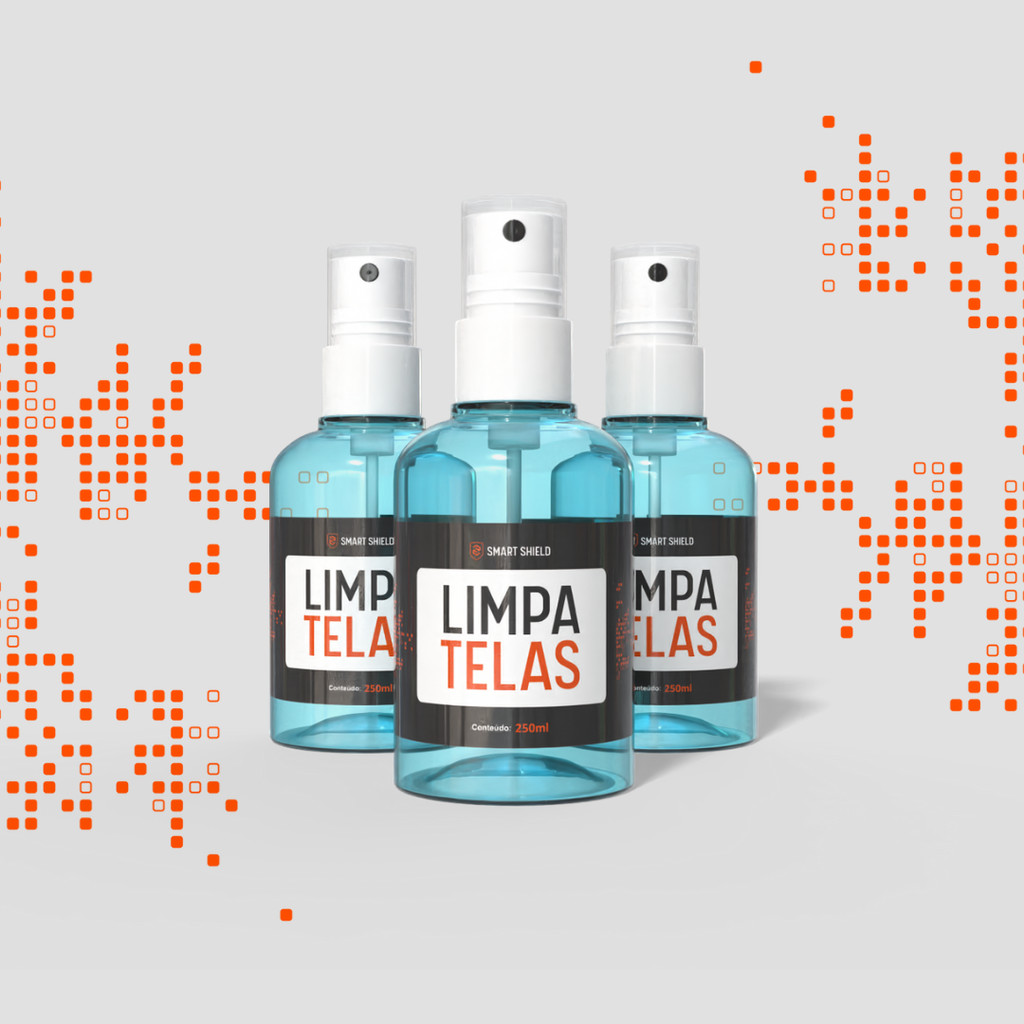 KIT - Spray limpa Lente / Telas Celular TV Tablet Notebook – SMART SHIELD 250ml