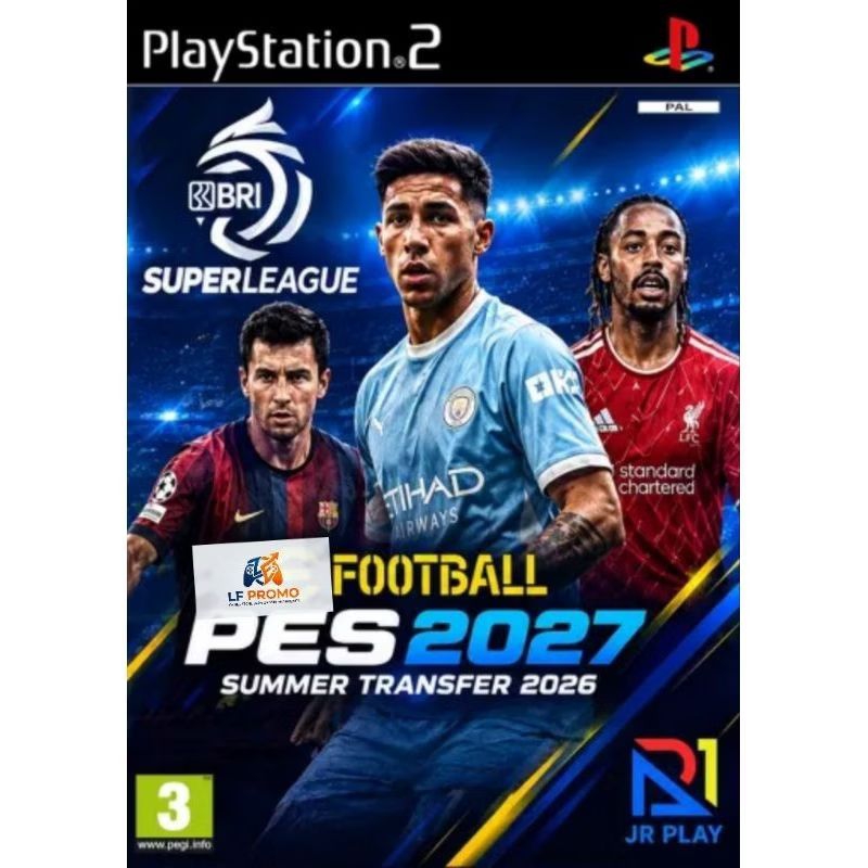 PES E.FT.B 2027 Summer Transfer PS2 Futebol Atualizado PlayStation 2