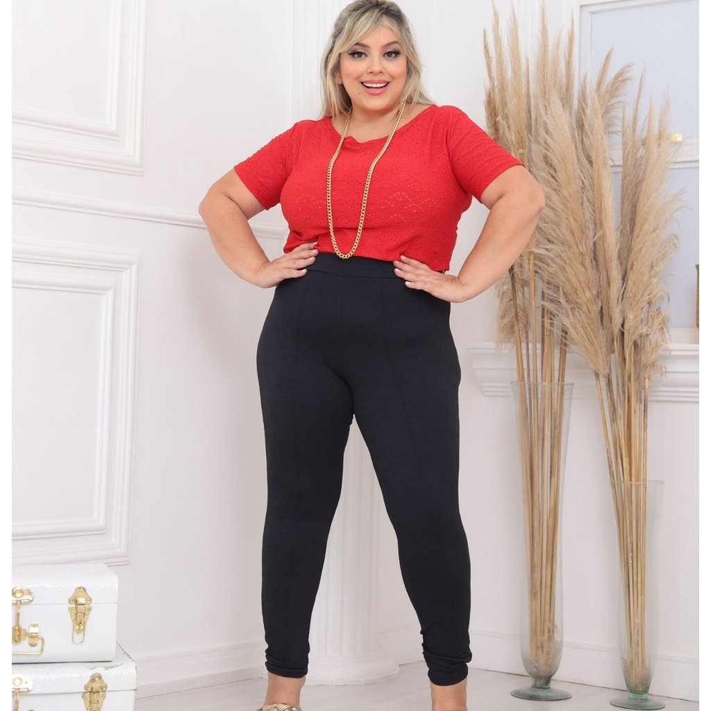 Calça Montaria Plus Size de Linen