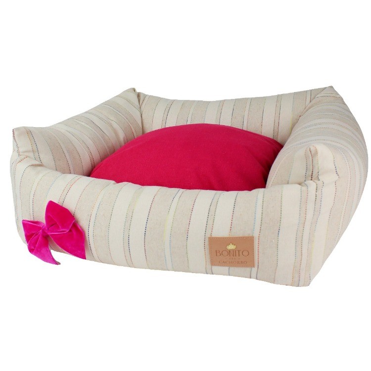 Cama Velvet Linen para cachorro e gato - TAM G