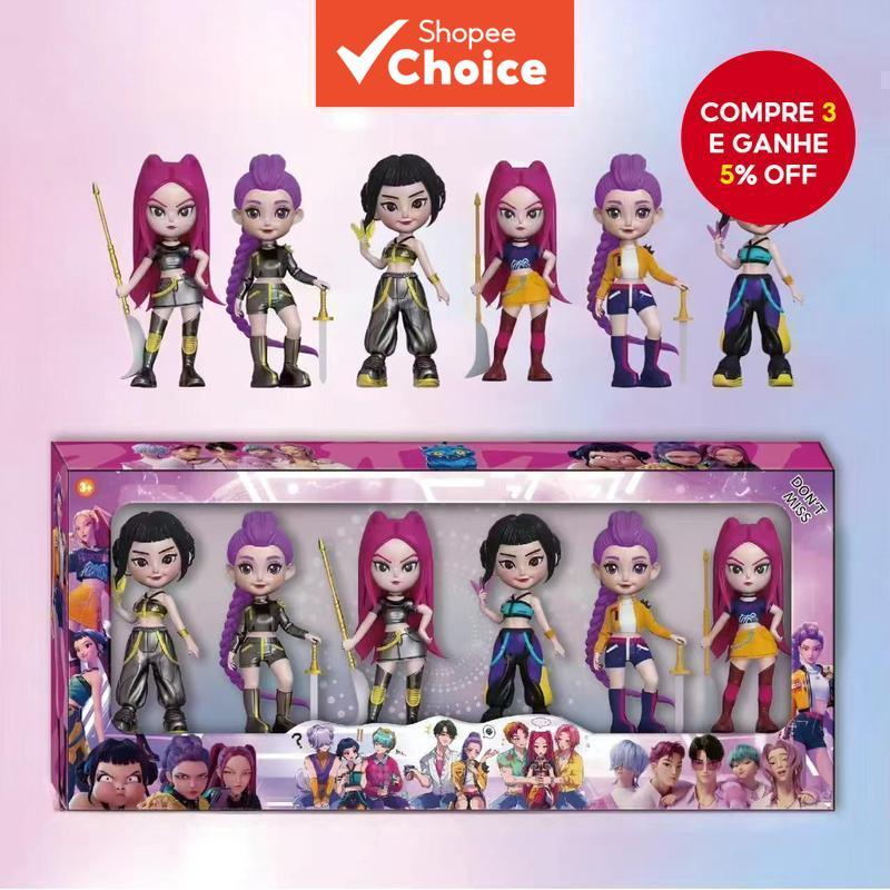 Novo 6 Pçs/Set Q Versão Caçadores Anime Figura Modelo , Coleção Estátua Mesa Decoração Bonecas , Crianças Presentes De H