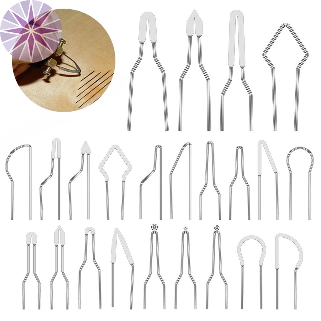 23Pcs Pontas De Fio Pirografia Resistentes Ao Calor Substituição De Duráveis SHOPCYC0943