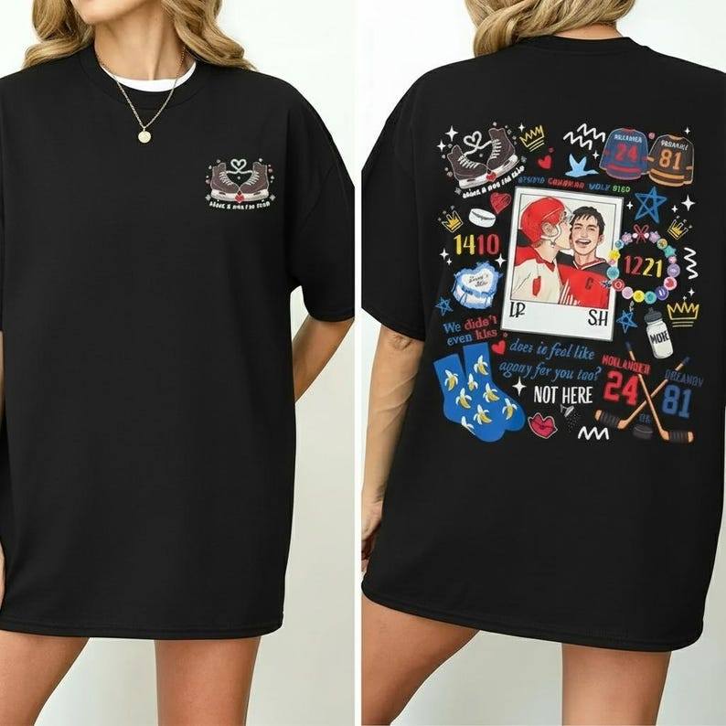 Camiseta Oversized Preta Unissex, Estampa Frontal 