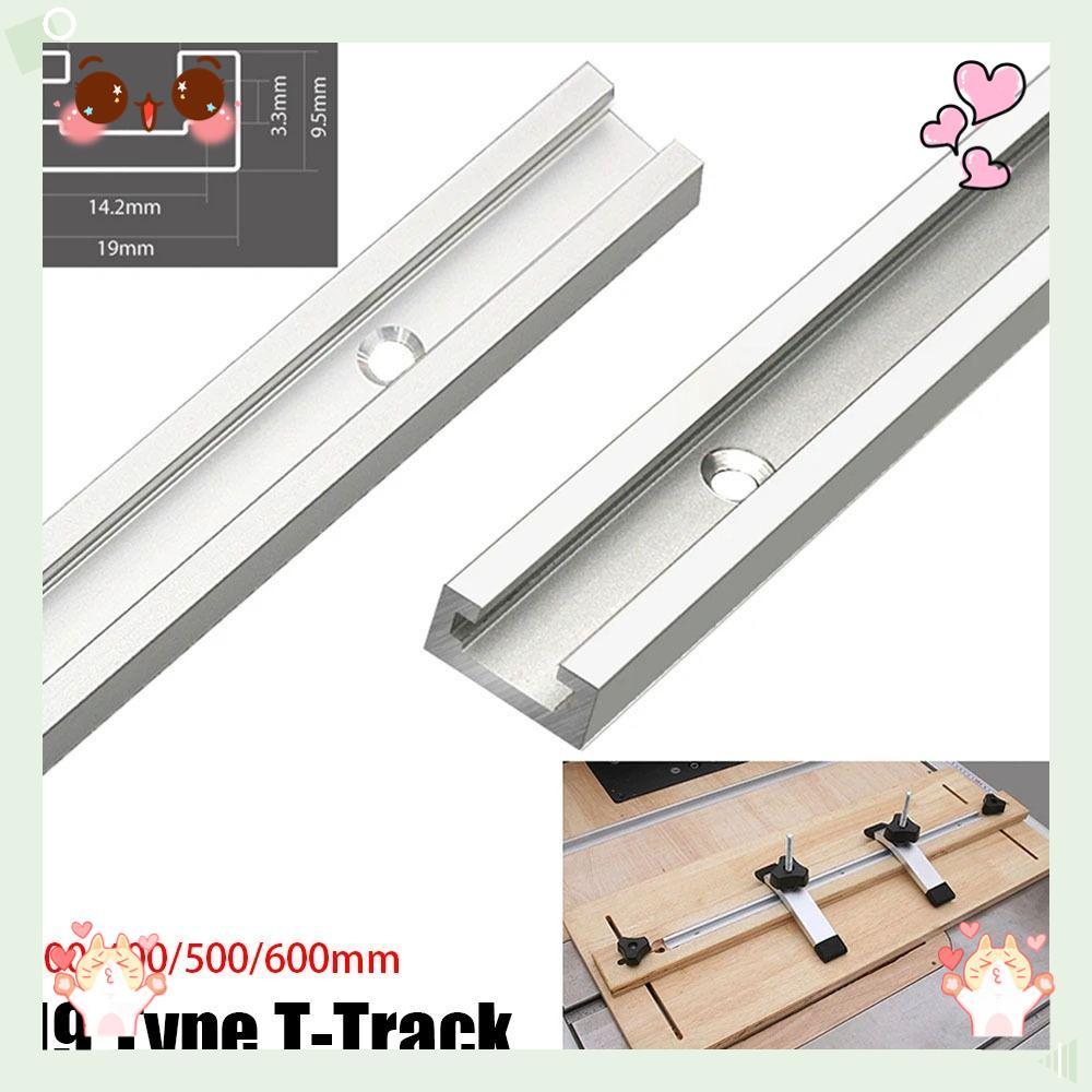 1 Peça T-Track , Trilho Guia Deslizante 300-600mm Slot , De Fixação Slide Carpintaria Banco