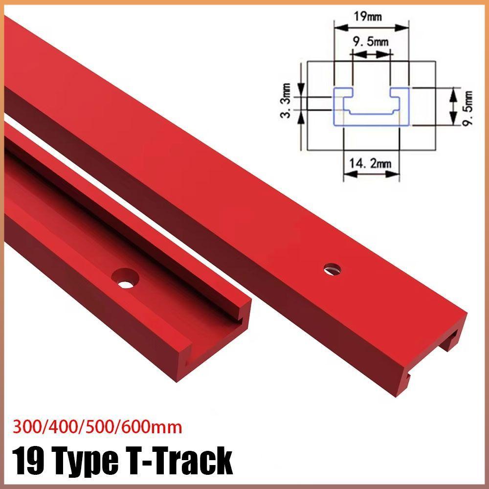 1Pcs T-Track , Trilho Guia Deslizante Slider Fixação Slot Slide , 300-600mm