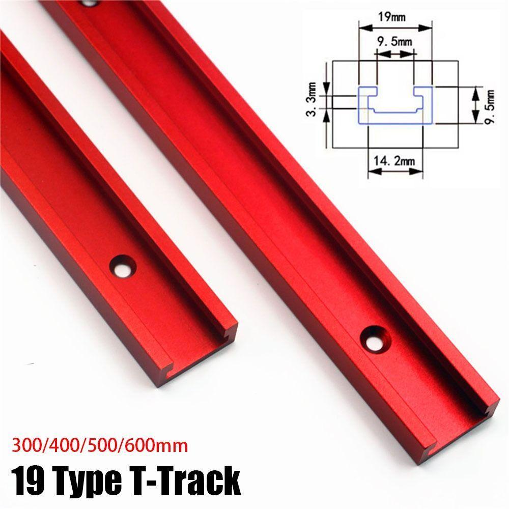 1 Peça T-Track , Trilho Guia Deslizante 300-600mm Slot , Banco De Madeira De Liga De Alumínio