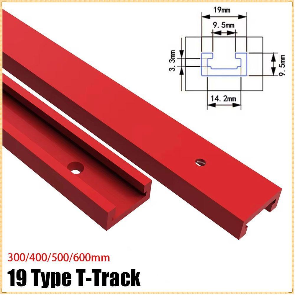 1 Peça T-Track , Liga De Alumínio 300-600mm Slot , 19 Tipo 19x9.5mm Banco Para Trabalhar Madeira