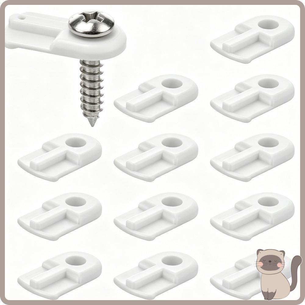 12/20/30/50Pcs Suporte De Tela De Malha , Clipes Janela De Fixadores À Prova De Vento Retentores De Slot Deslizante