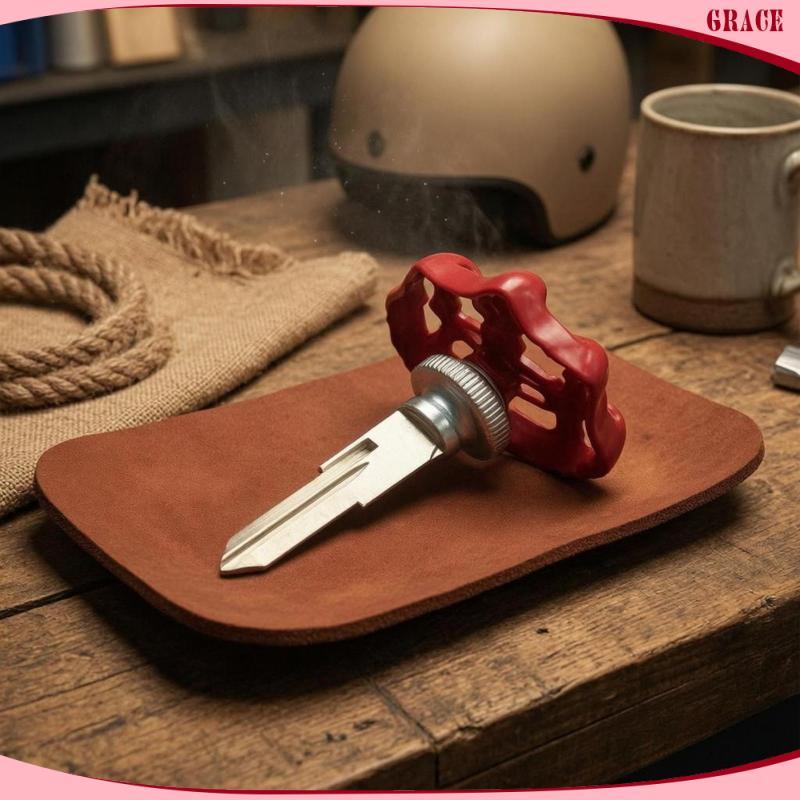 [Grace_sz] Chave Da Roda Em Branco Vermelho Metal Vintage Industrial Esquerda Slot