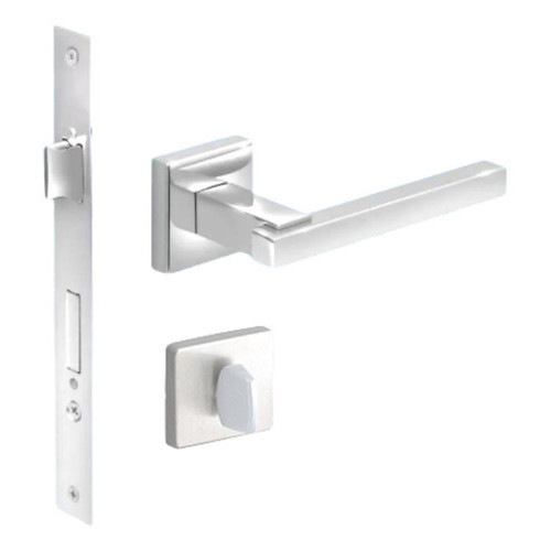 Fechadura De Banheiro De Inox Polida Slot 55mm Imab
