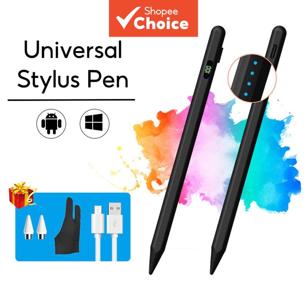 Caneta Stylus Universal Capacitiva Touch Screen Lápis Para iPad Tablet Celular Huawei Drawing