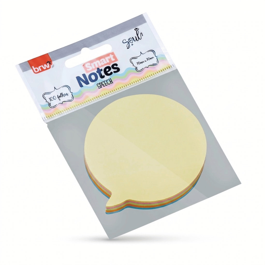 Bloco Adesivo Smart Notes Speech 70x70mm 100 Fls Soul - BRW