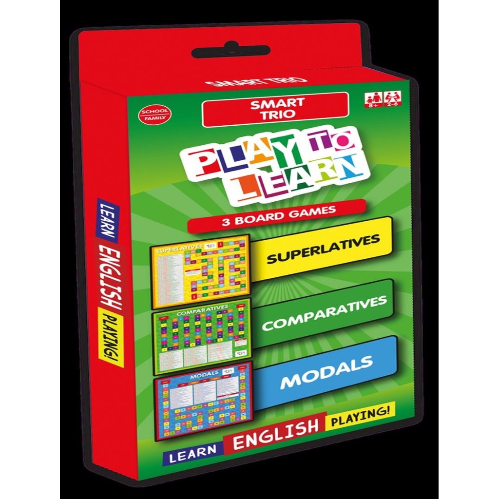 Livro - Play To Learn - Smart Trio - 3 Board Games
