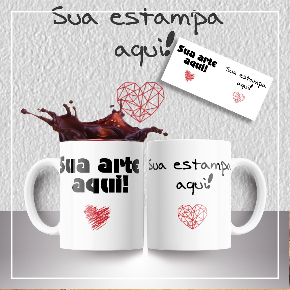 Caneca de Porcelana Personalizada com a sua Estampa Qualidade AAA ( pode ser usada para auto presentear, presentear alguém, para aniversário, casamento, eventos empresariais e eventos em geral)