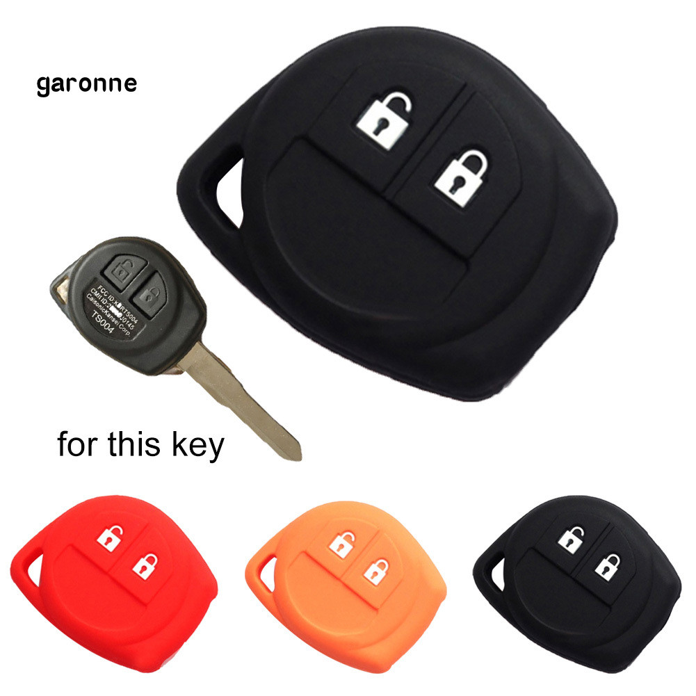 GA-2 Botões Chave Remota Fob Capa De Silicone Para Suzuki SX4 Swift Vitara Jimny