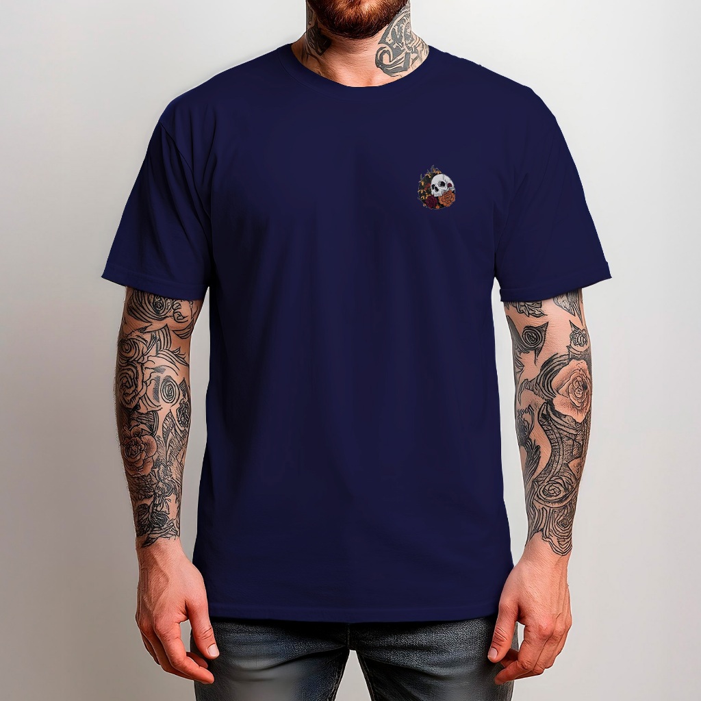 Camiseta Masculina Autumn Of Skull Camisa Diverse Estilos Manfinity Street Wear 100% Algodão