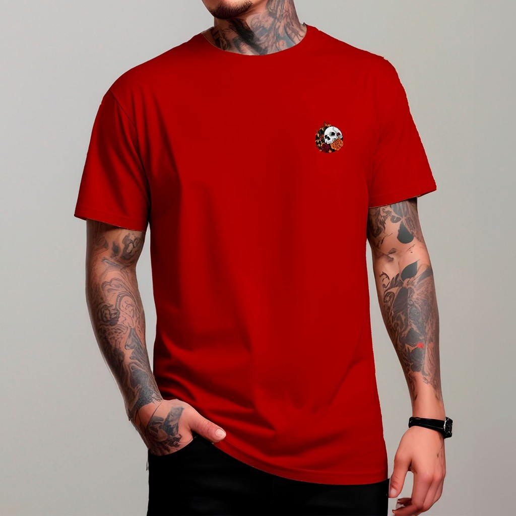 Camiseta Caveira Masculina Autumn Of Skull Camisa Diverse Estilos Manfinity Street Wear 100% Algodão