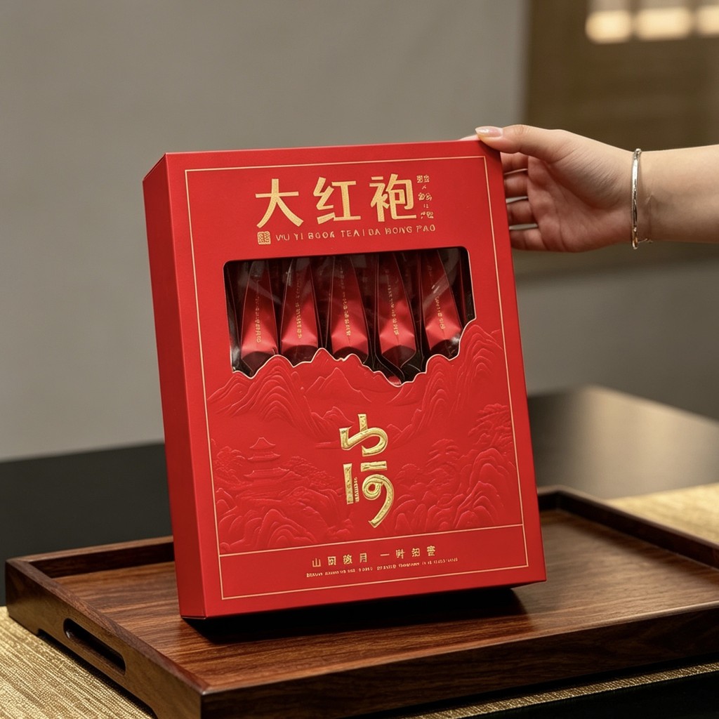 Wuyi Rock Tea Dahongpao Canela Chá Caixa de Presente Presente Jinjunmei Chá Preto Mid-Autumn Festival Presentes Lembranç