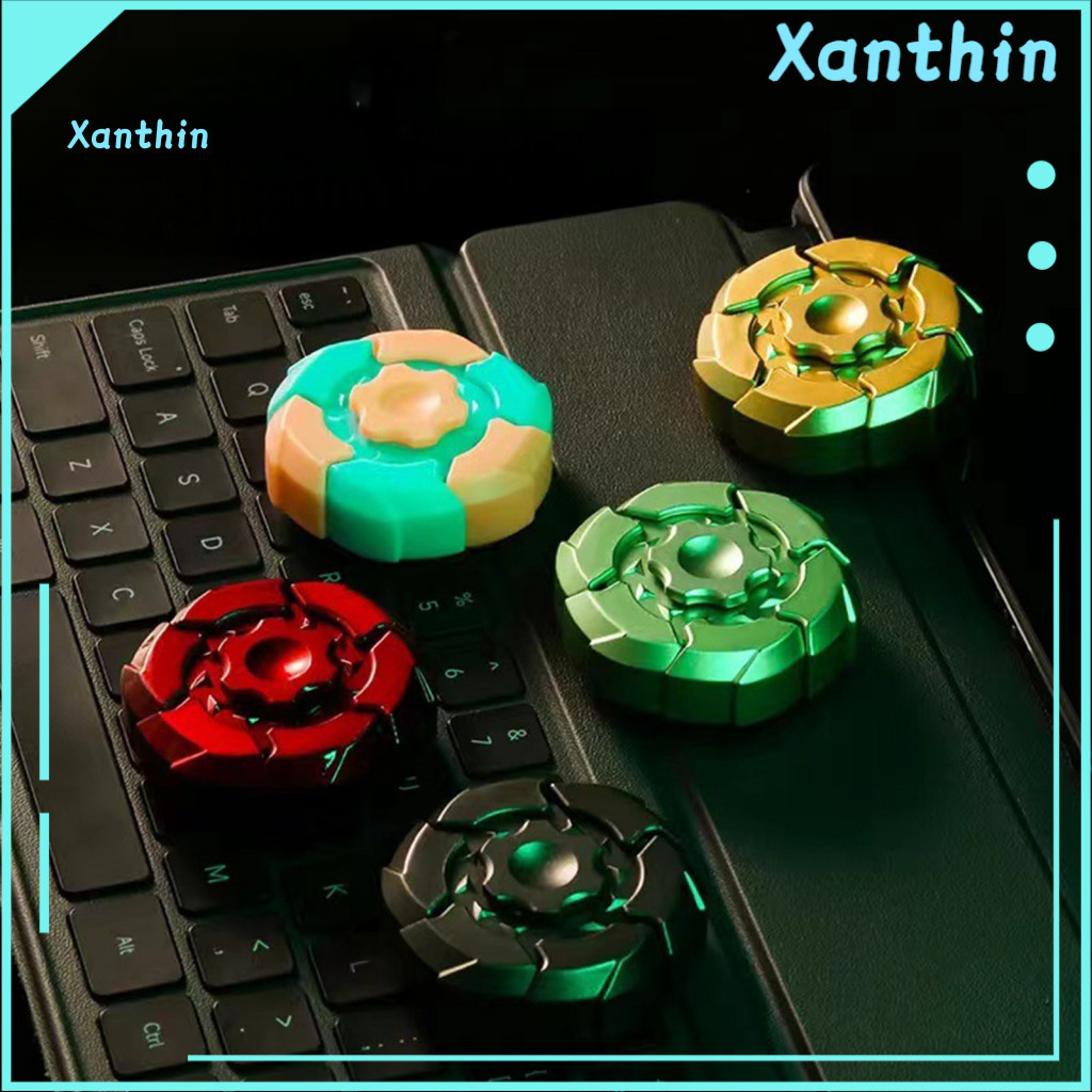 Adults Fidget Spinner Magnetic Toy for Stress Relief Anxiety Reduction Kids Glowing Gyroscope Portable Travel Educationa