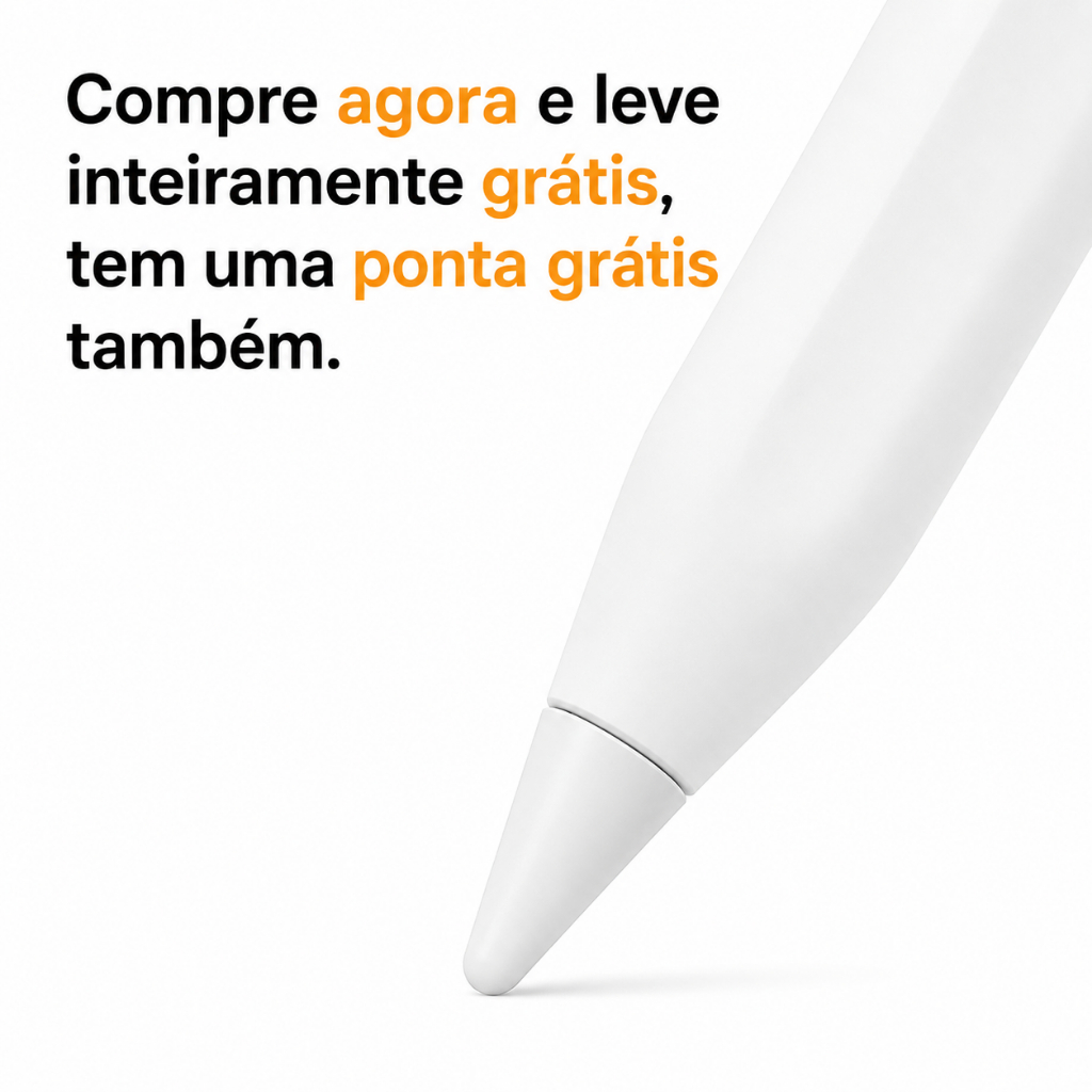 Caneta Touch Pen Universal para ipads Compatível com iOS – Ponta Fina e Alta Sensibilidade