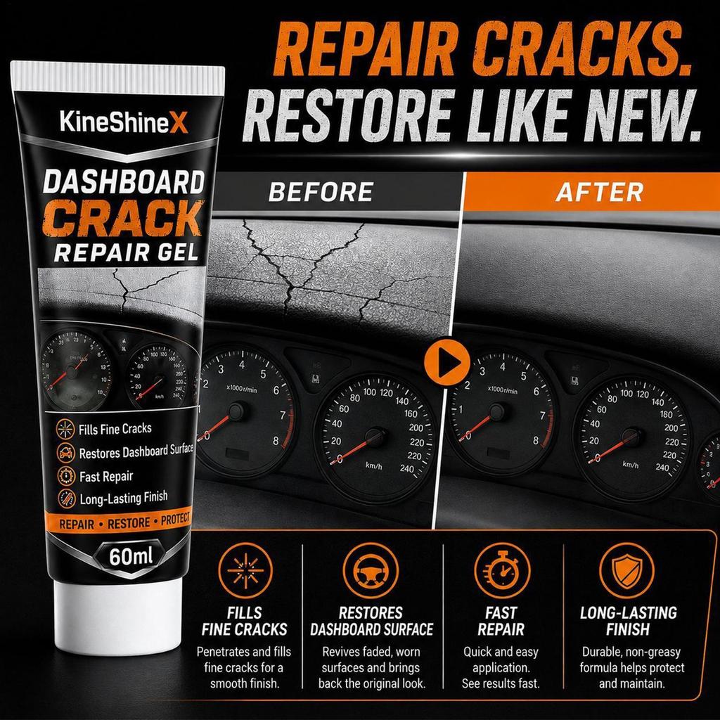 Gel De Reparo Do Painel Carro Secagem Rápida Longa Duração Sem Costura Selante Crack Center Console Reparação cupionbr