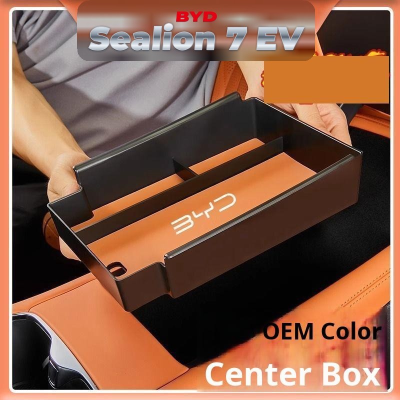 BYD Sealion 7 EV Center Console Armrest Storage Box Lower Compartment Organizer Interior Accessories