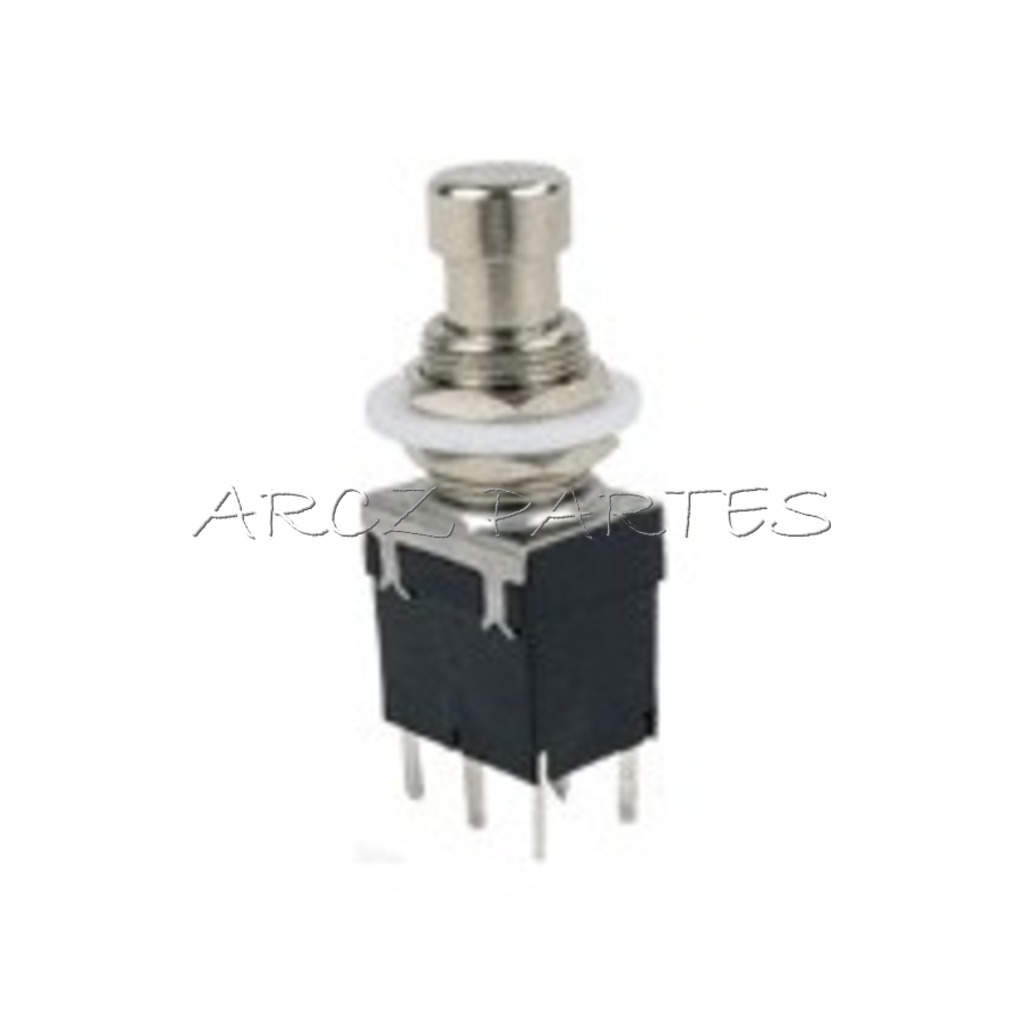 Chave Foot Switch Dpdt Momentânea Para Placa Pcb 6 Terminais