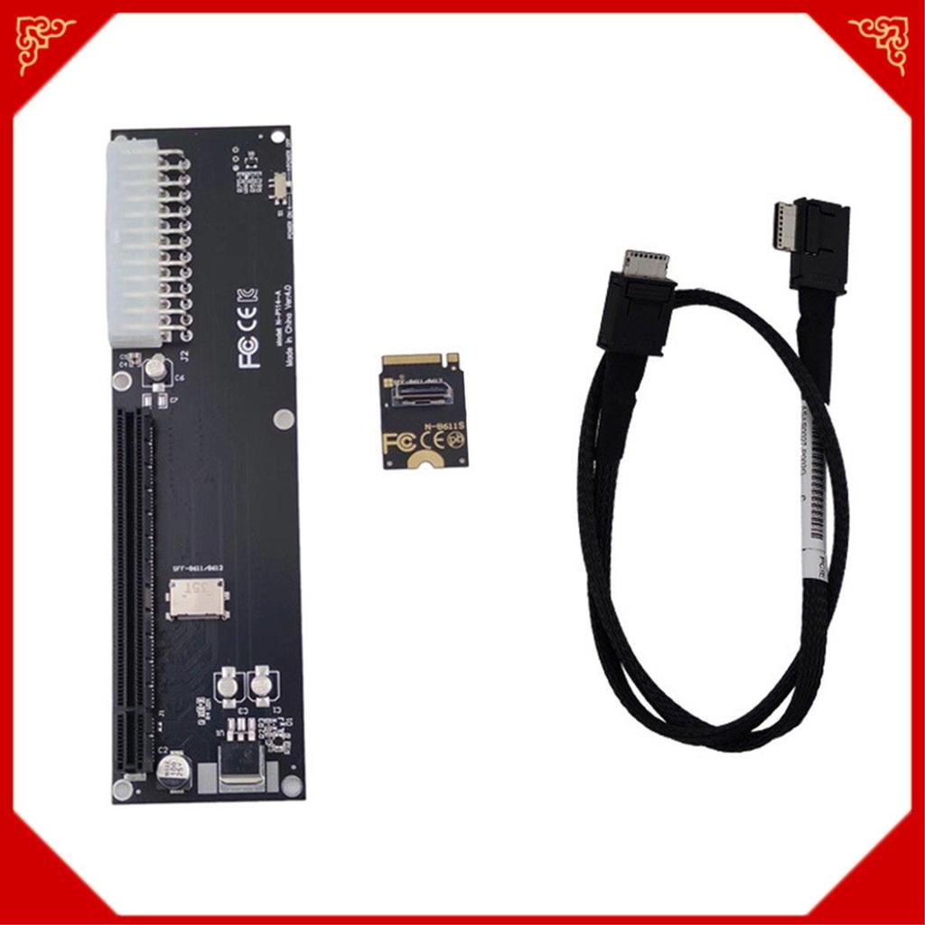 PCI-E 3.0 M-Key . 2 Para Oculink SFF-8612-8611 Adaptador Host PCB Preto WIN Max2