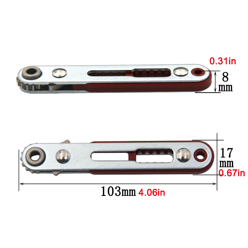 Chave de boca mini reversível multifuncional de 1/4(6,35mm) com controle bidirecional hexagonal para bits de chave de