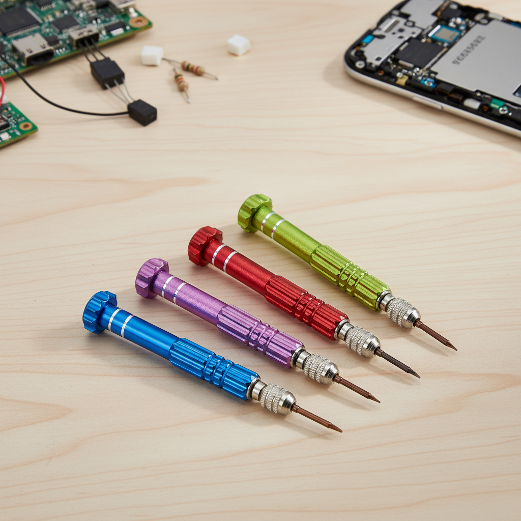 Conjunto de 5 Mini Chaves de Precisão Kit de Reparação Multifuncional para Óculos, Telefone e Tablet