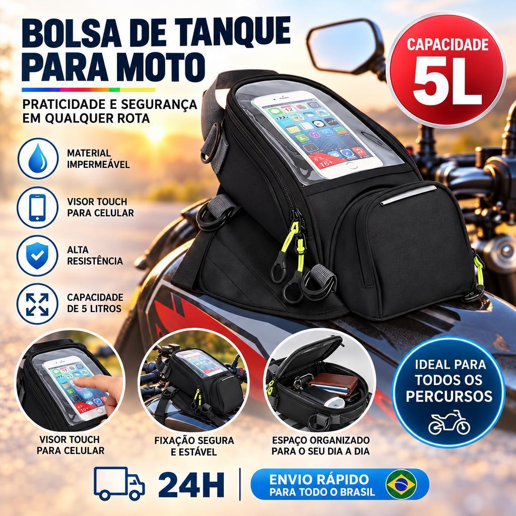 Motorcycle Mobile Navigation Multifunctional Waterproof Small Fuel Bag