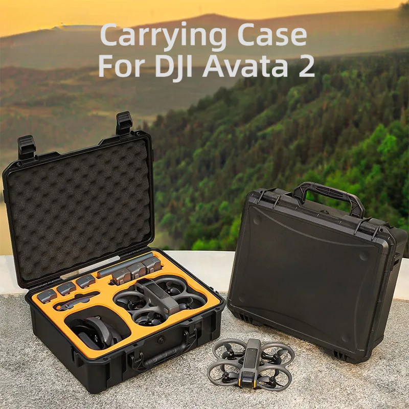 Estojo de Transporte de Grande Capacidade para DJI Avata 2, Caixa de Segurança à Prova d'Água, Bolsa de Armazenamento, P