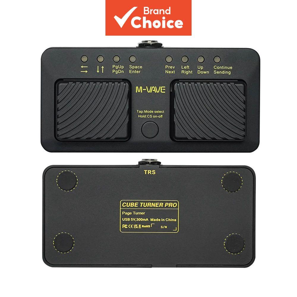 M-VAVE Cube Turner Pro Sem Fio Bt Page Pedal Silencioso Usb Recarregável Para Ipad Iphone Smartphone Controlador De Inst