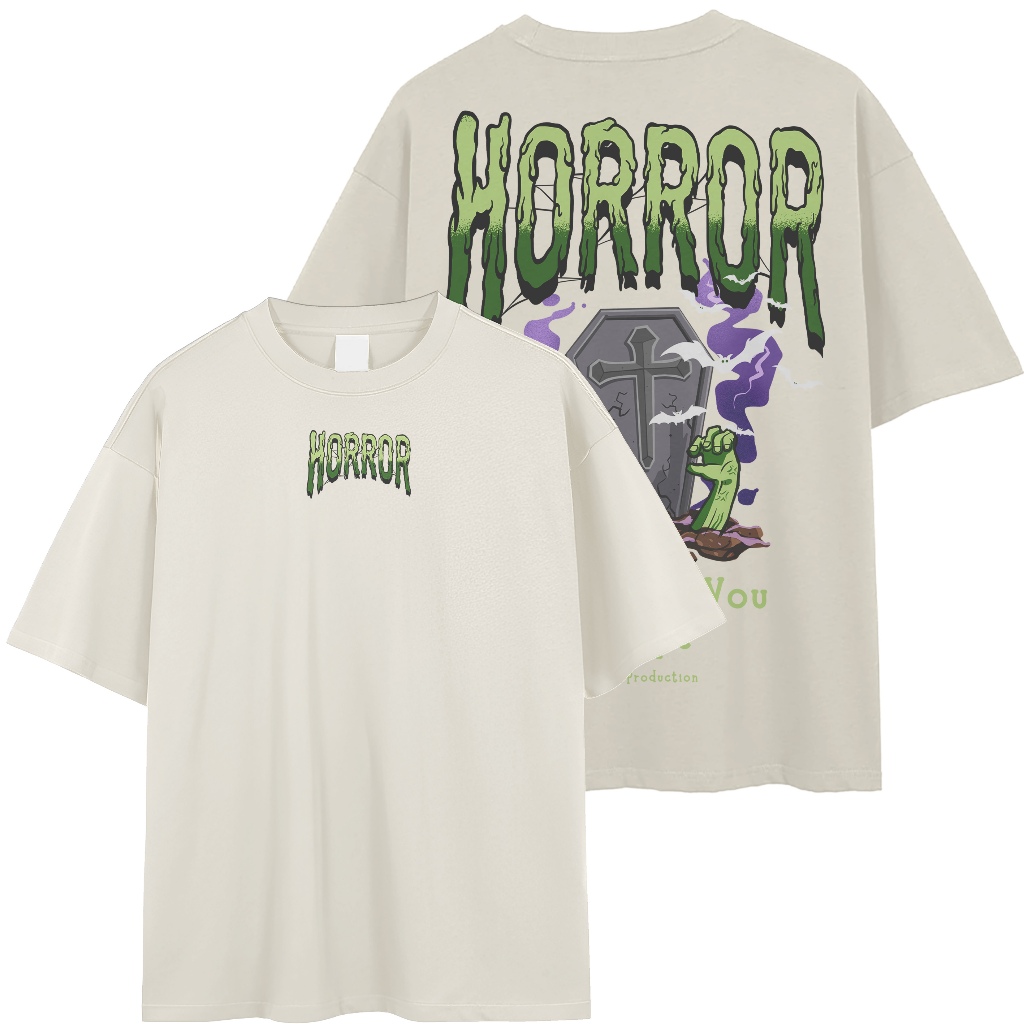 Camiseta OverSized Horror I Wont Let You Escape Terror