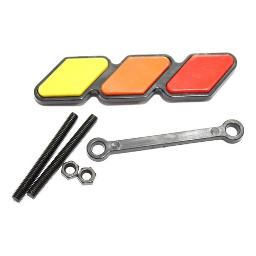 Emblema Grade Toyota Trd Hilux Sw4 Ford F150 S10 Brazer Bmw Vermelho
