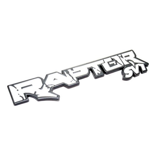 Emblema Ford Raptor Svt Ranger F150 Preto Branco Branco