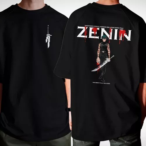 Camiseta basica Jujutsu Kaisen Toji Zenin Unissex Behind Bihind