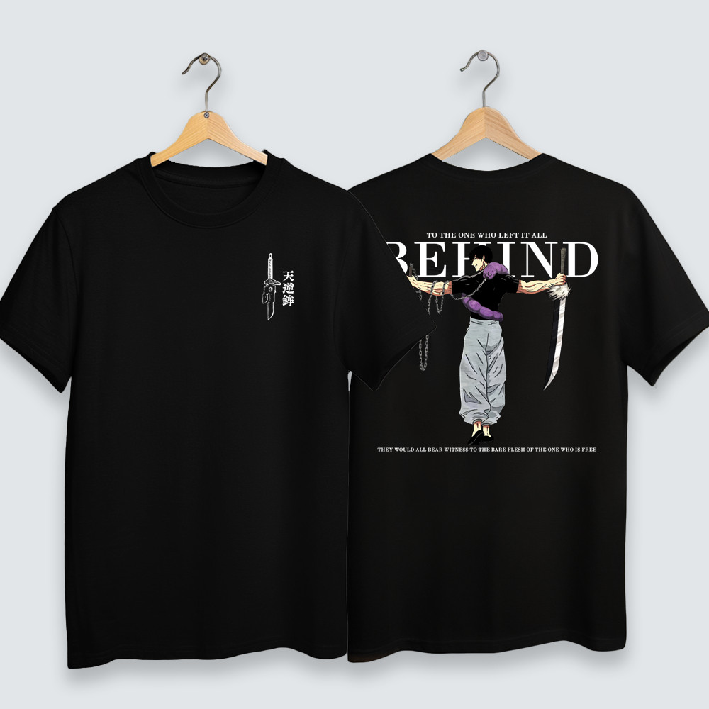 Camiseta T-shirt Anime 100% Algodão Juvenil e Infantil 2 ao 16 anos Behind