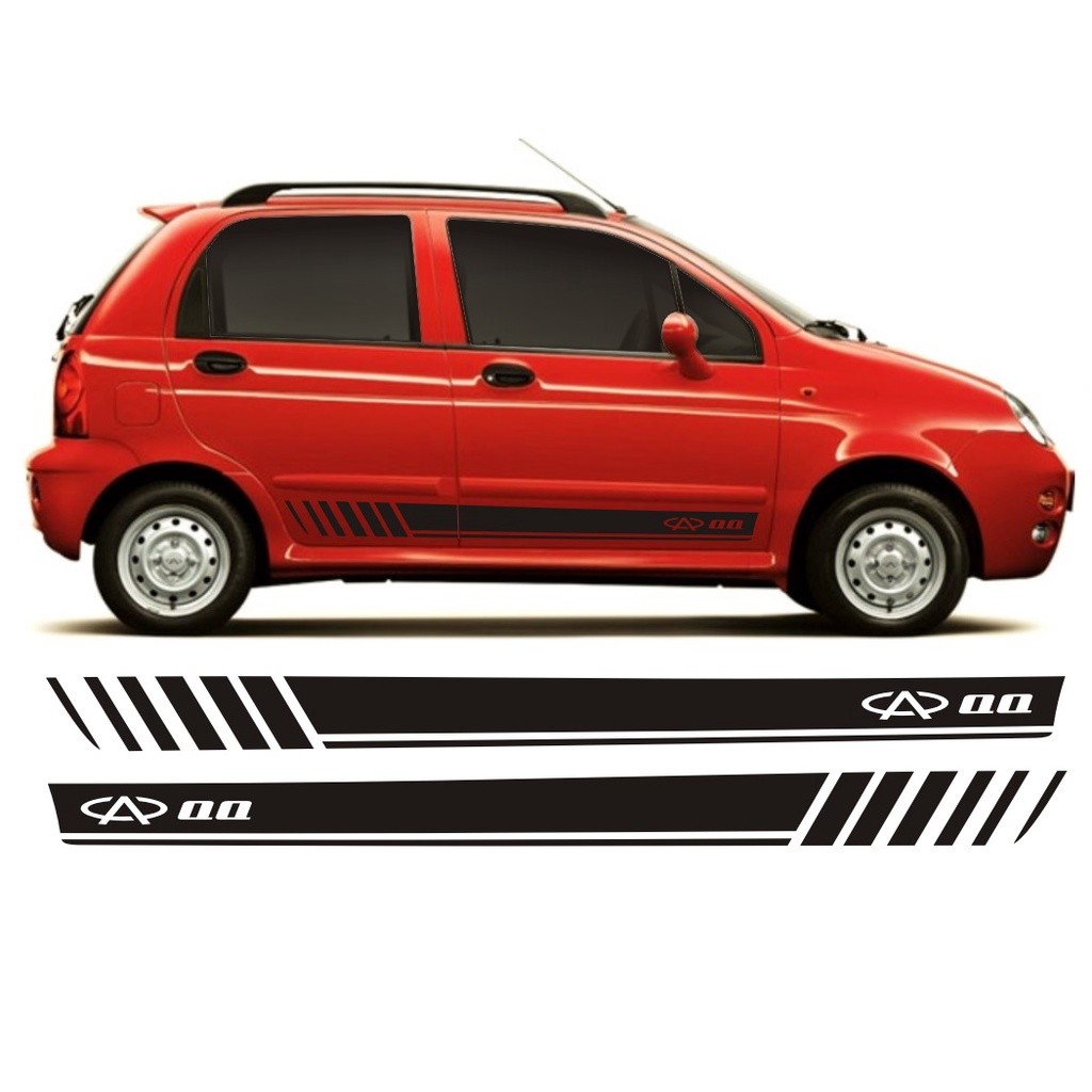 Adesivo Lateral Para Caoa Chery Qq Cq4 Faixa Sport Adesiva Fita Colante Acessórios
