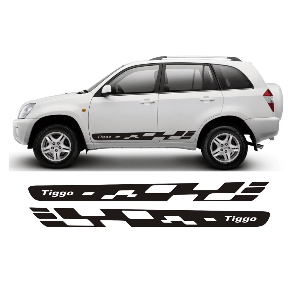 Adesivo Lateral Para Chery Tiggo Faixa TG2 Fita Tuning
